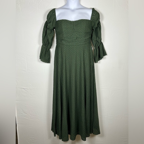 Worth Collective Green Lace Maxi Dress- XL - Picture 5 of 12